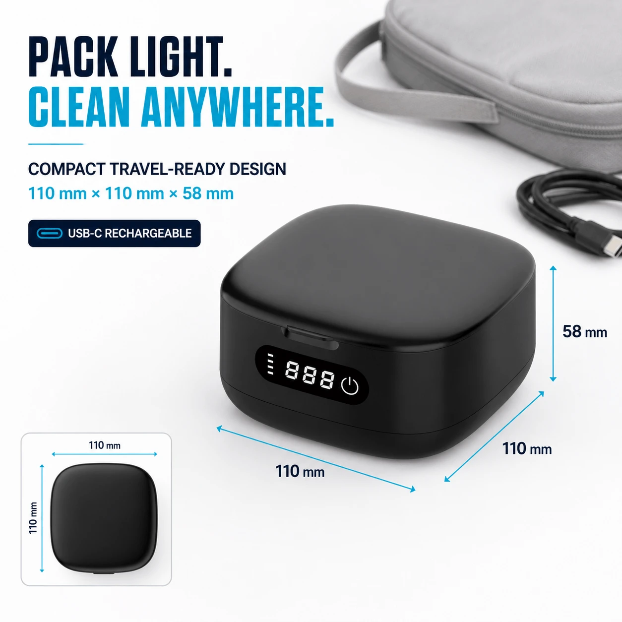 US600 Ultrasionic Cleaner travel size US600 Ultrasionic Cleaner travel size